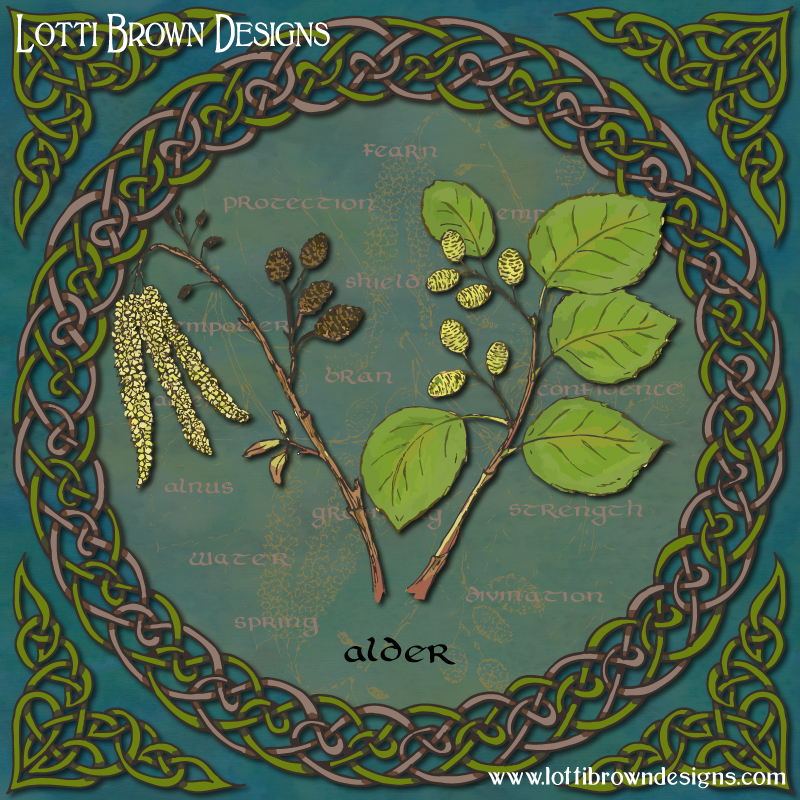 Celtic Tree Art Prints by Lotti Brown